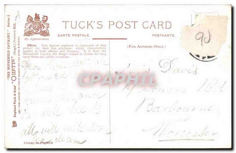 Postcard Old Guards Army Officer Cavalier Kings Guard