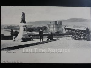 Inverness: Cathedral & Flora Macdonald Statue Castle Canon c1905 The Wrench 8165