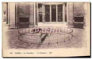Postcard Old Paris Pantheon Pendulum