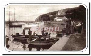 Modern Postcard Best Wishes fishing boat