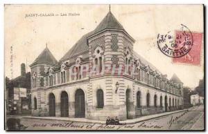 Old Postcard Saint Calais halls