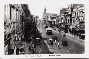 Pakistan Karachi Bunder Road Vintage RPPC C110