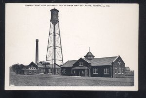 FRANKLIN INDIANA MASONIC HOME POWER PLANT LAUNDRY VINTAGE POSTCARD