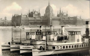 Hungary Budapest Országház Parliament Building Vintage RPPC 07.39