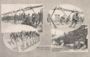 Bayonet Drill, Camp Lee, Virginia, Early Postcard, Unused  