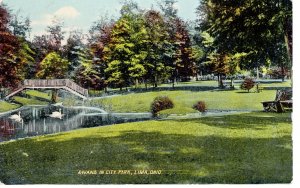 PC6659 SWANS IN CITY PARK, LIMA, OHIO