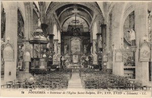 CPA Fougeres Interieur de l'Eglise St Sulpice (1237730)