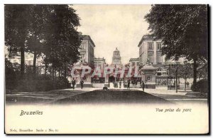 Belgie Belgium Brussels Old Postcard Park View taken