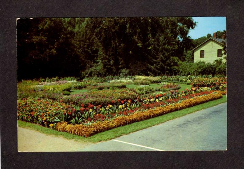 CT Elizabeth Park Flowers Tulips Gardens Hartford Conn Connecticut Postcard