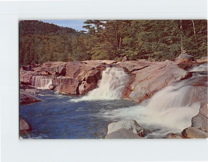 Postcard Lower Falls, Kancamagus Highway, White Mountains, Albany, New Hampshire