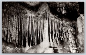 RPPC~Interior~Marengo Cave Indiana~Pipe Organ Formation~Stalactites~1940s PC
