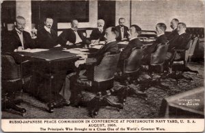 1905 PC Russo-Japanese Peace Commission in Conference at Portsmouth Navy Yard