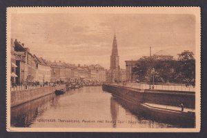 Vintage postcard DENMARK Copenhagen Thorvaldsens Museum St. Nicholas Church 1913