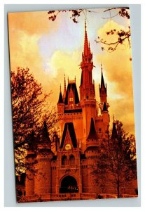 Vintage 1970's Postcard Walt Disney World Cinderella Castle Fantasyland Orlando