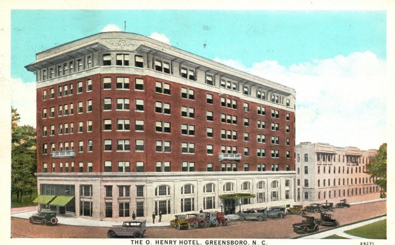 Vintage Postcard 1930 View The O. Henry Hotel Building Greensboro North Carolina