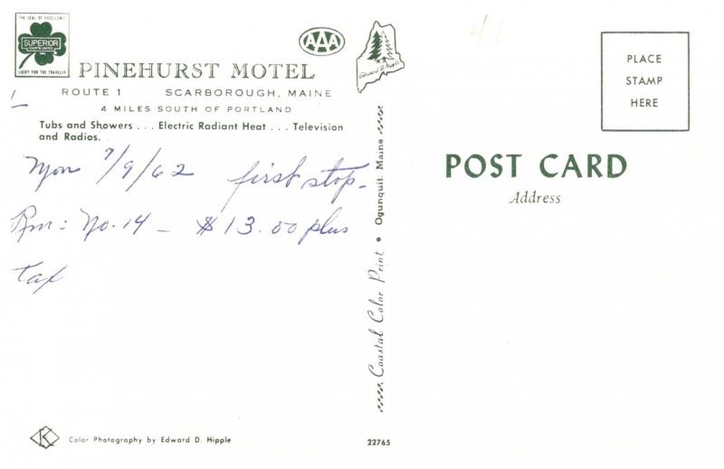 Maine Scarborough , Pinehurst Motel