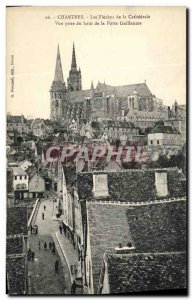 Old Postcard Chartres The Arrows of the Cathedral View from the top of the Po...