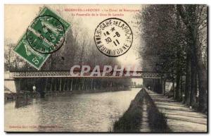 Old Postcard Laroche Migennes The Burgundy canal The gateway to the station L...