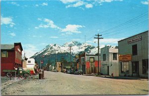Main Street Of Valdez Alaska Vintage Postcard C214