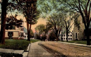 Massachusetts Leominster West Street Looking East 1911