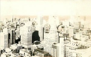 IL, Chicago, Illinois, RPPC, Aerial View Of City, Skyscrapers, Skyline View