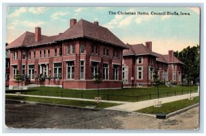 Council Bluffs Iowa IA Nevada IA Postcard Christian Home 1915 Antique Posted