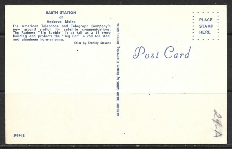 Maine, Andover - Earth Station -  AT&T Ground Station - [ME-024]