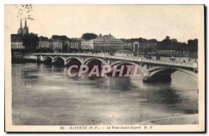 Old Postcard Bayonne (B P) The Pont Saint Esprit