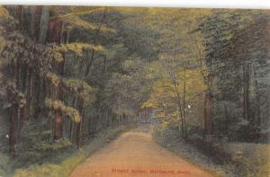 Metcalfs Massachusetts Scenic Roadway Greeting Antique Postcard K95224