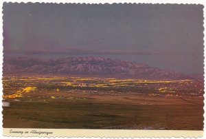 Evening View at Albuquerque NM, New Mexico - Sandia Mountains