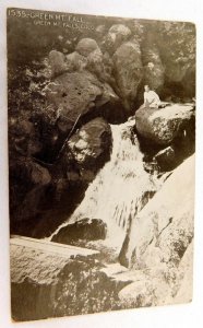 Circa 1910 Man at Green Mt. Fall, Green Mt. Falls, Colorado Vintage Postcard P30