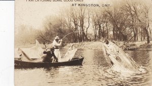 RP: KINGSTON, Ontario, Canada, 1923s; I'm catching some Good Ones