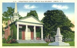 Presbyterian Church & De Kalb Monument - Camden, South Carolina SC  