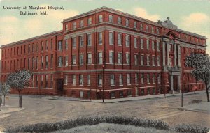 Baltimore Maryland University Hospital Exterior Postcard JE359890