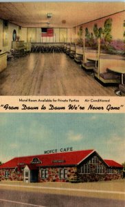 1940s Royce Cafe Edmond Oklahoma Postcard