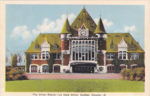 The Union Station La Gare Union Quebec Canada