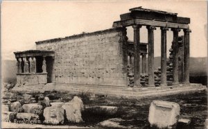 Greece Athens Erechtheion Vintage Postcard C114