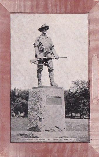 Minnesota Minneapolis Soldiers Monument University Of Minnesota 1909