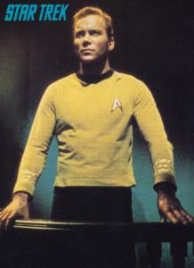 William Shatner Captain Kirk Stands Accused Star Trek Rare Postcard