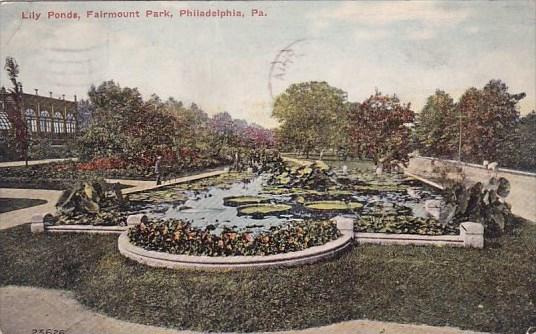 Pennsylvania Philadelphia Lily Ponds Fairmount Park 1915