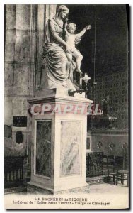 Old Postcard Bagneres de Bigorre Interior of the Church of Saint Vincent Virg...