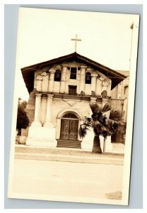 Vintage 1930's RPPC Postcard Mission Dolores San Francisco California