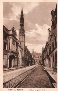 Stadthuls en groote Kerk,Alkmaar,Netherlands BIN