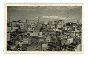 CA - San Francisco. Skyline View ca 1930's