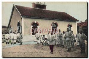 Postcard Old Army Barracks soup