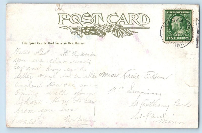 Mankato Minnesota MN Postcard Humor Don't When Your Wife's Out 1910 Antique