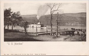SS 'Aberdeen' Steamer British Columbia BC Paddle Wheeler Unused Postcard H60
