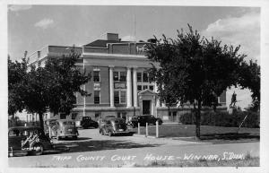 Winner South Dakota Tripp Court House Real Photo Antique Postcard K69038