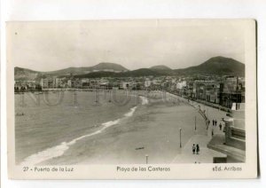 289494 SPAIN Canary Puerto de la Luz 1952 year photo RPPC to Finland