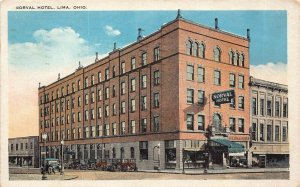 LPS56 LIMA Ohio Noral Hotel Postcard